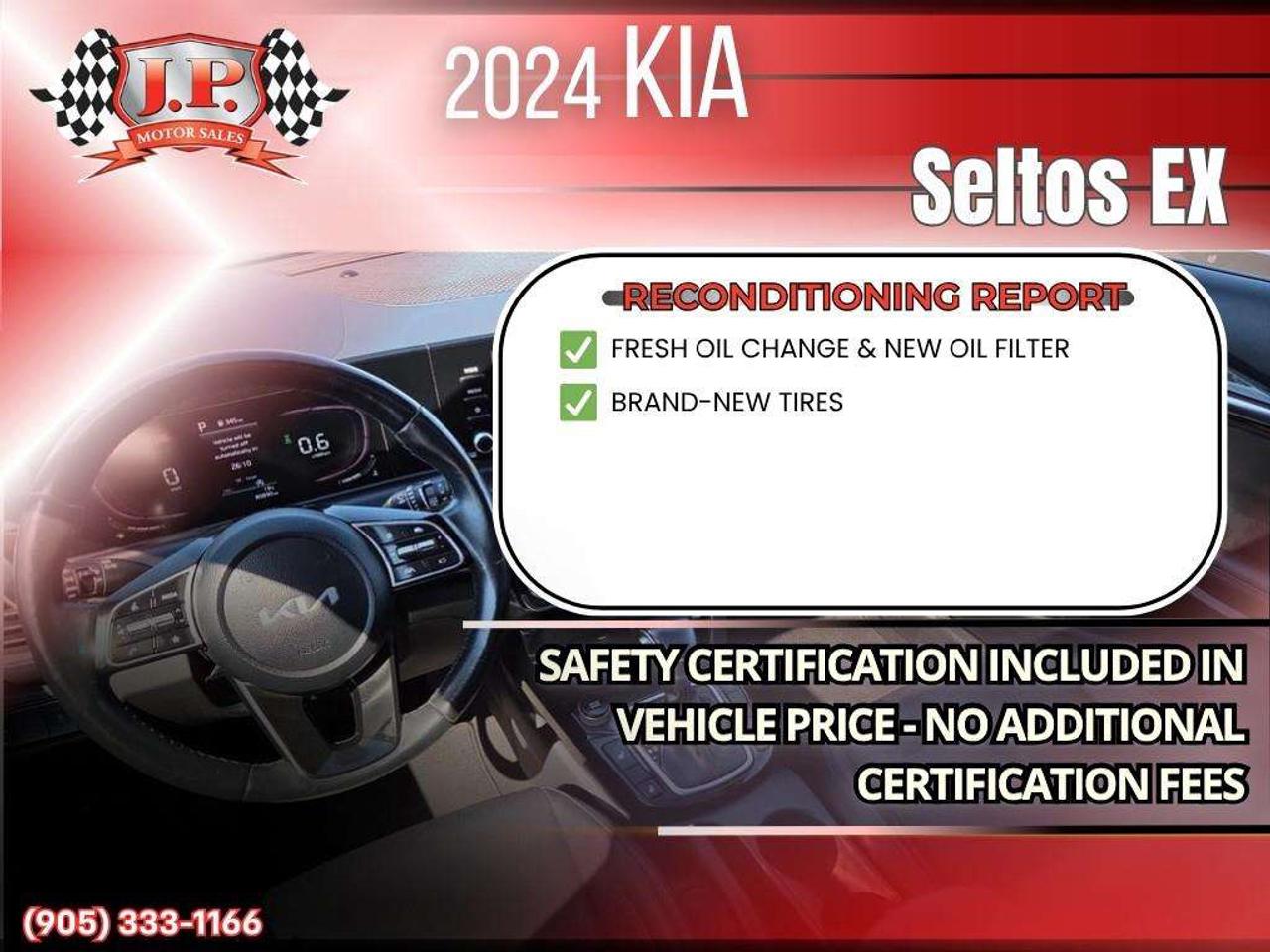 2024 Kia Seltos EX Apple CarPlay & Android Auto • Power Sunroof • Remote Start System • Heated Front Seats • Lane Assist Photo