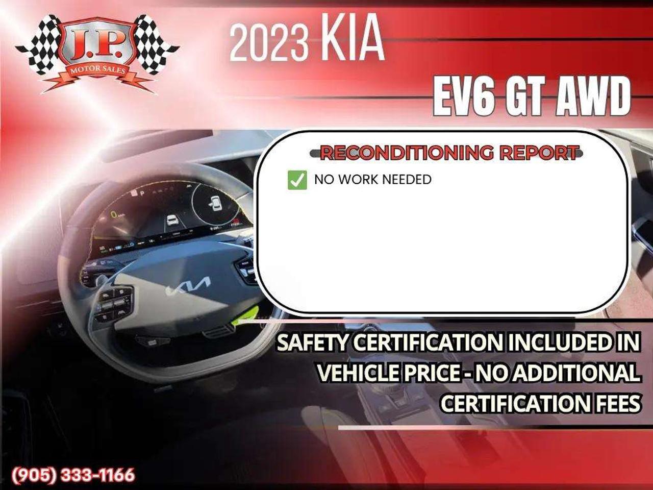 2023 Kia EV6 GT Apple CarPlay & Android Auto • Heads-Up Display • Automatic Parking Assist • Power Sunroof • Built-In Navigation Syste Photo2
