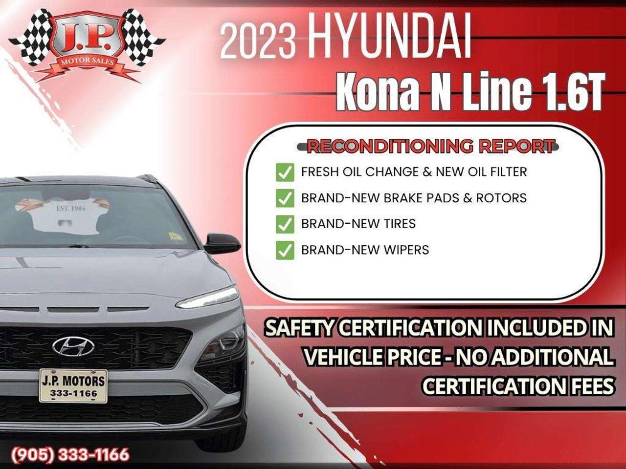 2023 Hyundai KONA 1.6T N Line Apple CarPlay & Android Auto • Built-In Navigation System • Remote Start System • Heated Front Seats • Lane A Photo
