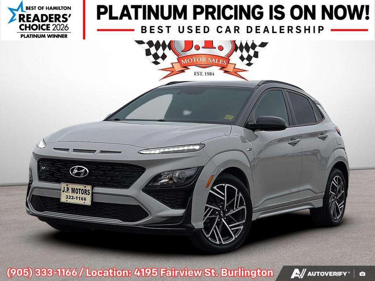 2023 Hyundai KONA 1.6T N Line Apple CarPlay & Android Auto • Built-In Navigation System • Remote Start System • Heated Front Seats • Lane A Photo
