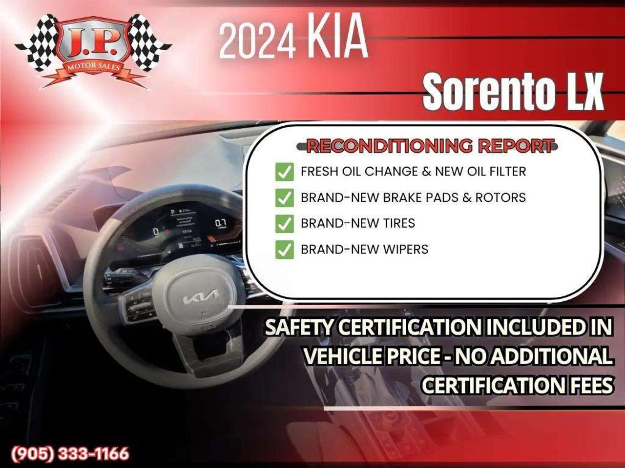 2024 Kia Sorento 2.5L LX Wireless Apple CarPlay & Android Auto • 12.3-inch Touchscreen Display • 7-Passenger Seating • Remote Start System Photo2