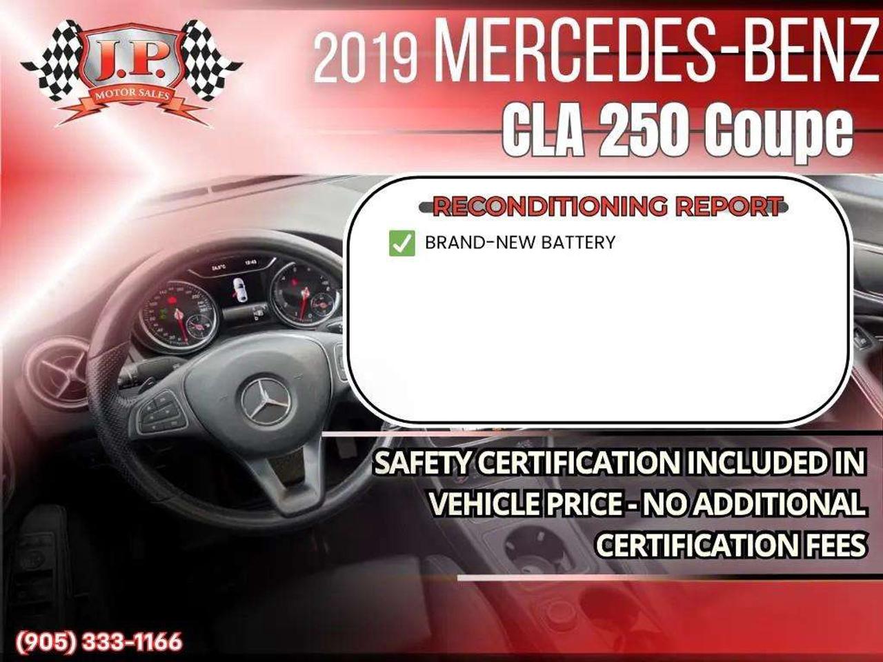 2019 Mercedes-Benz CLA Apple CarPlay & Android Auto • Power Sunroof • Heated Front Seats • Lane Assist • Power Driver Seat Photo2