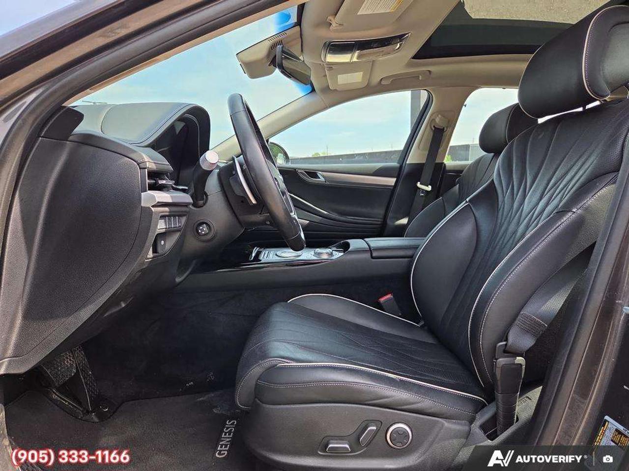 2021 Genesis G80 2.5T Advanced Leather Seating Surfaces • Ventilated & Heated Front Seats • 21-Speaker Lexicon Premium Sound • Panoramic S Photo