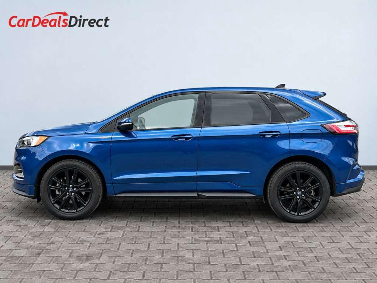 2020 Ford Edge ST-Line AWD   2.0L Turbocharged Ecoboost  Atlas Blue Metallic on Black Leatherette   Front Heated Seats and Steering  8-i Photo2