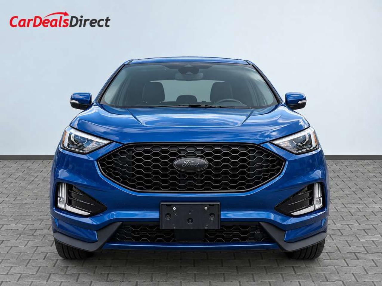 2020 Ford Edge ST-Line AWD   2.0L Turbocharged Ecoboost  Atlas Blue Metallic on Black Leatherette   Front Heated Seats and Steering  8-i Photo5