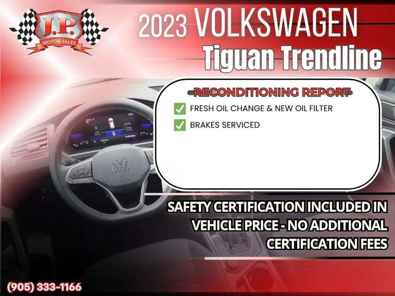 2023 Volkswagen Tiguan Trendline Apple CarPlay & Android Auto • Heated Front Seats • Keyless Entry • Alloy Wheels • Backup Camera Photo2