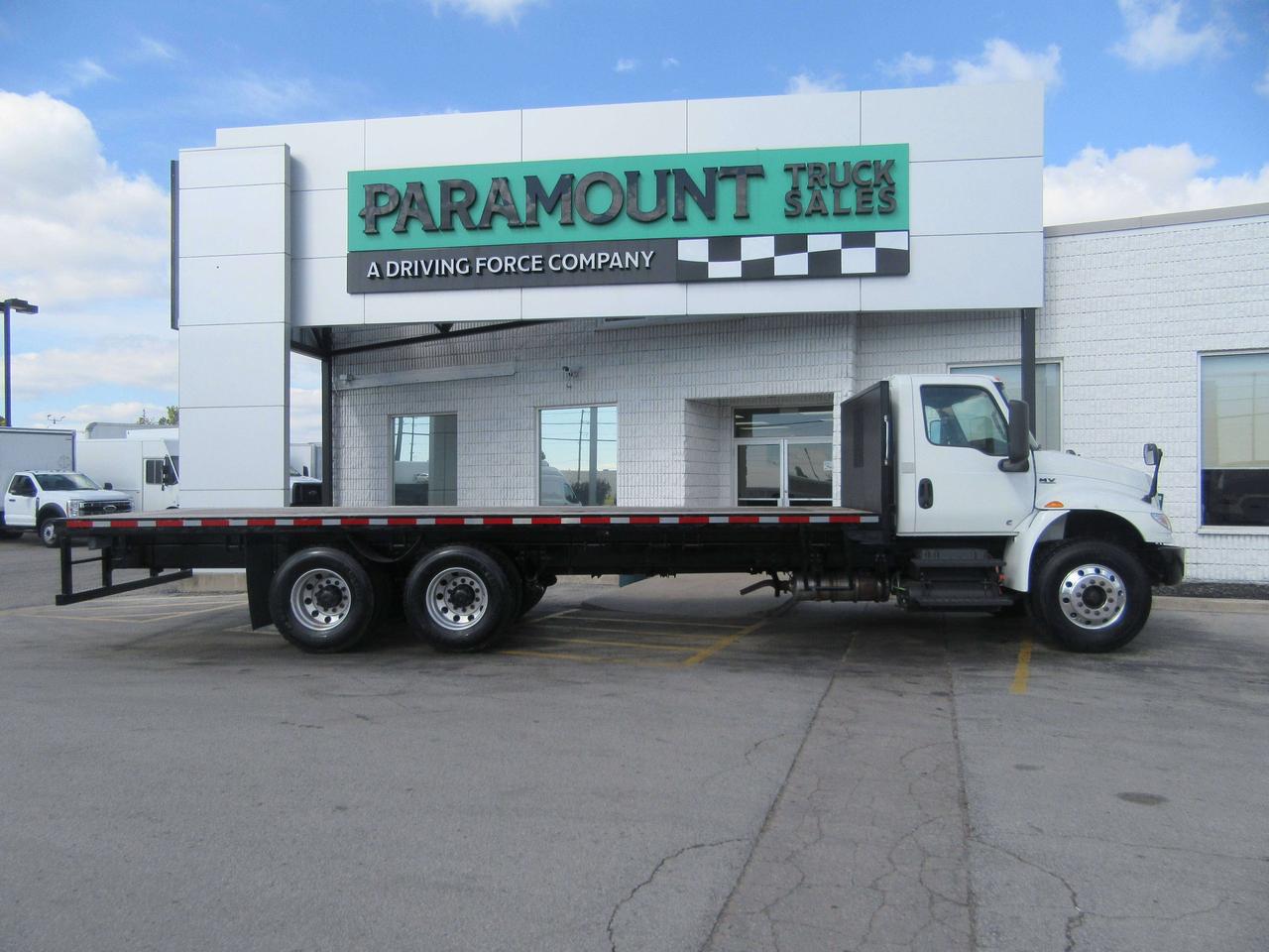 2020 International MV 607 DIESEL 26FT FLATDECK WITH TIE STRAP PACKAGE Photo