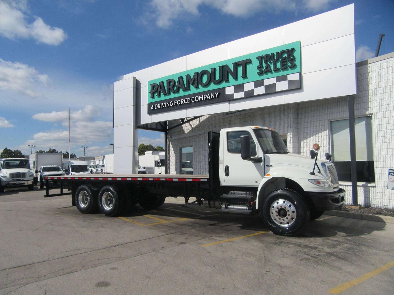 2020 International MV 607 DIESEL 26FT FLATDECK WITH TIE STRAP PACKAGE Photo