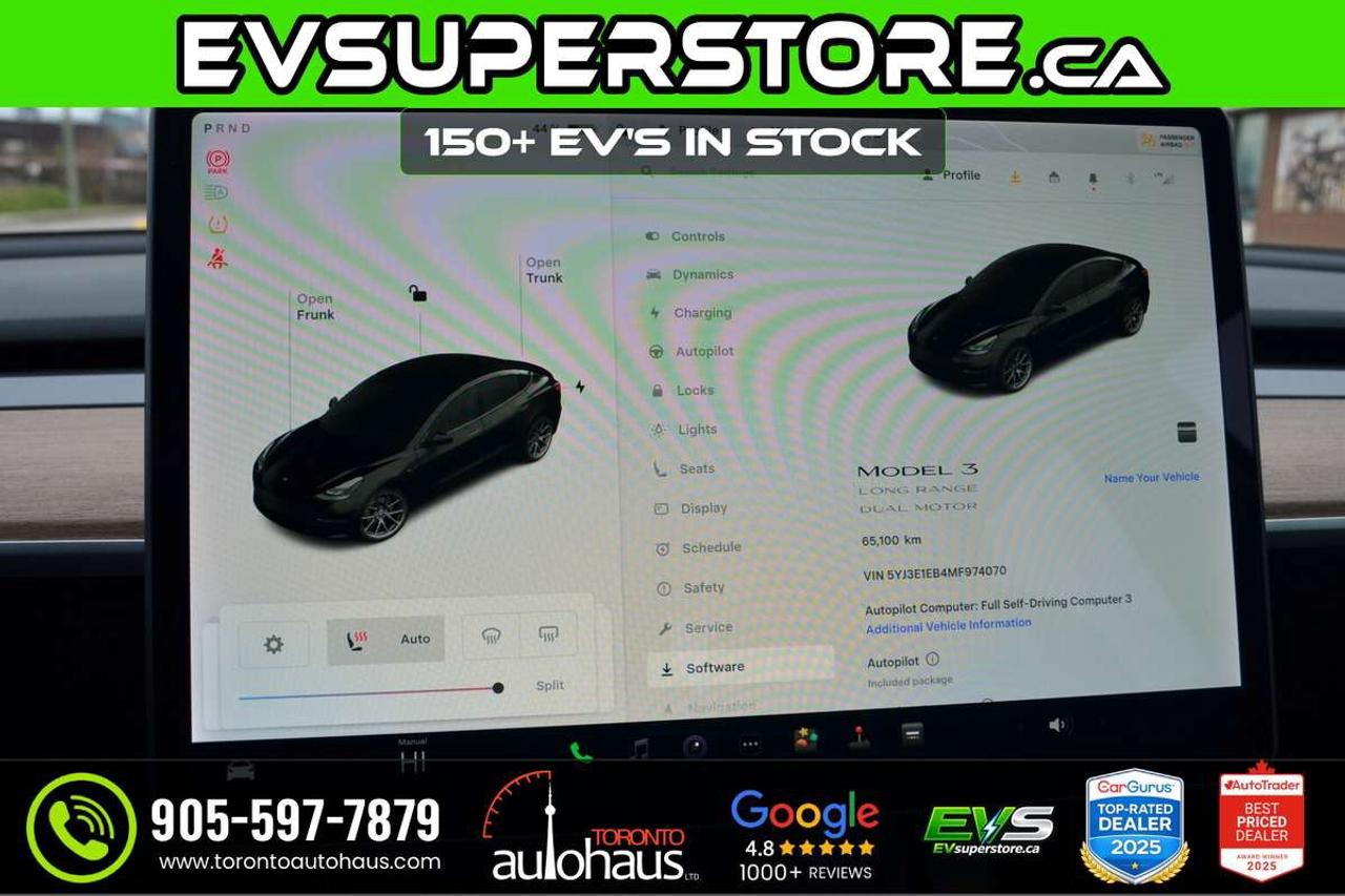 2021 Tesla Model 3 LR AWD I OVER 100 TESLAS EVSUPERSTORE.CA Photo