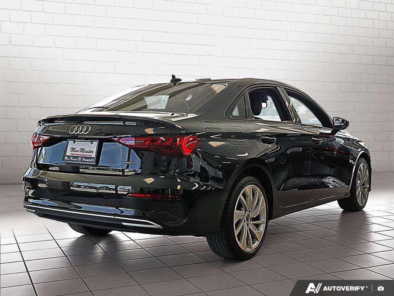 2023 Audi A3 SEDAN, 2.0L 4-CYL, AWD, ALLOYS, LEATHER, CERTIFIED PREOWNED! Photo4