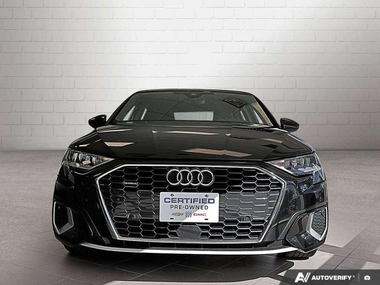2023 Audi A3 SEDAN, 2.0L 4-CYL, AWD, ALLOYS, LEATHER, CERTIFIED PREOWNED! Photo
