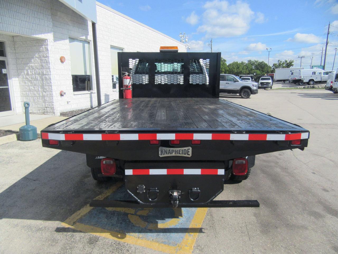 2022 International CV-515 CREW CAB 4X4 DIESEL FLAT DECK & TIE STRAP PACKAGE Photo