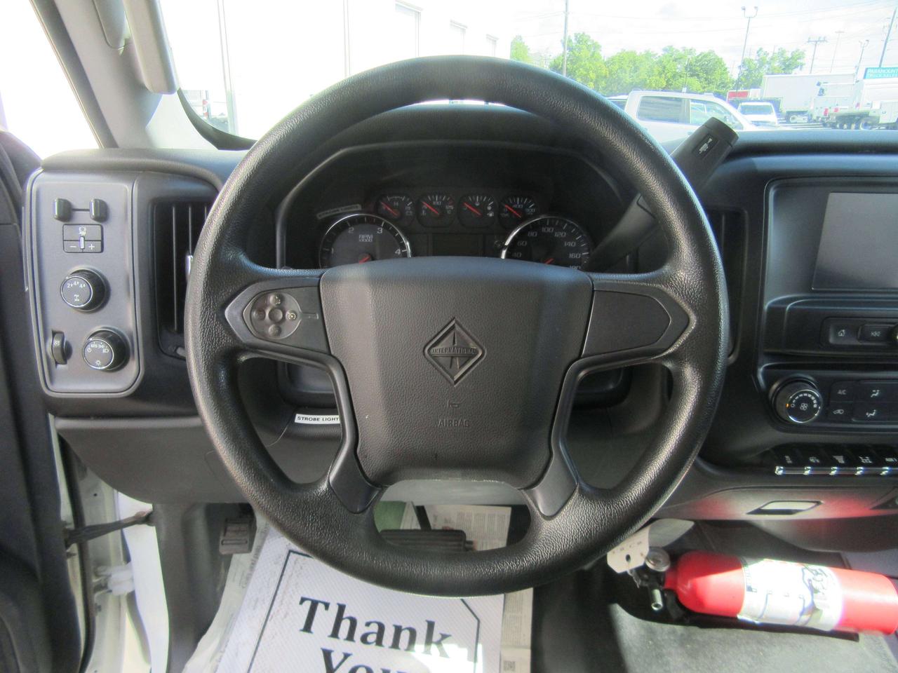 2022 International CV-515 CREW CAB 4X4 DIESEL FLAT DECK & TIE STRAP PACKAGE Photo