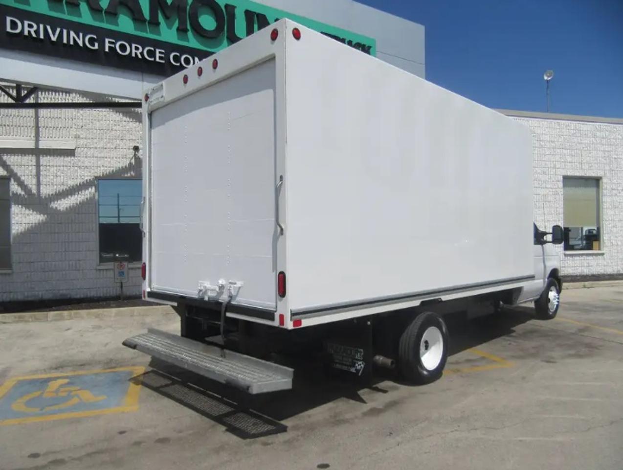 2025 Ford E-450 GAS 16FT HIGH BOX CUBE VAN WITH ROLL OUT RAMP Photo2