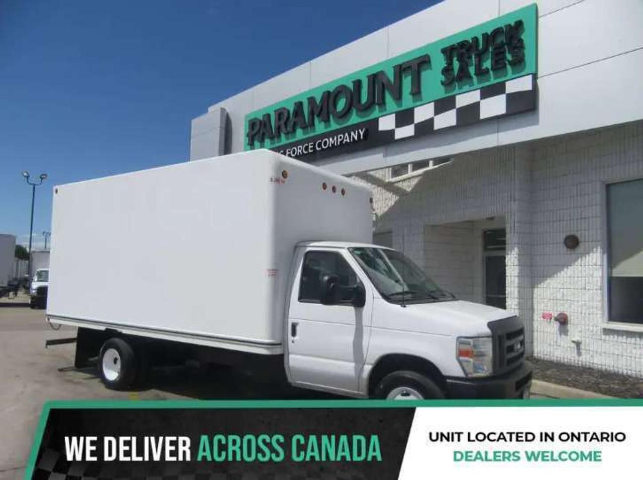 2025 Ford E-450 GAS 16FT HIGH BOX CUBE VAN WITH ROLL OUT RAMP Photo