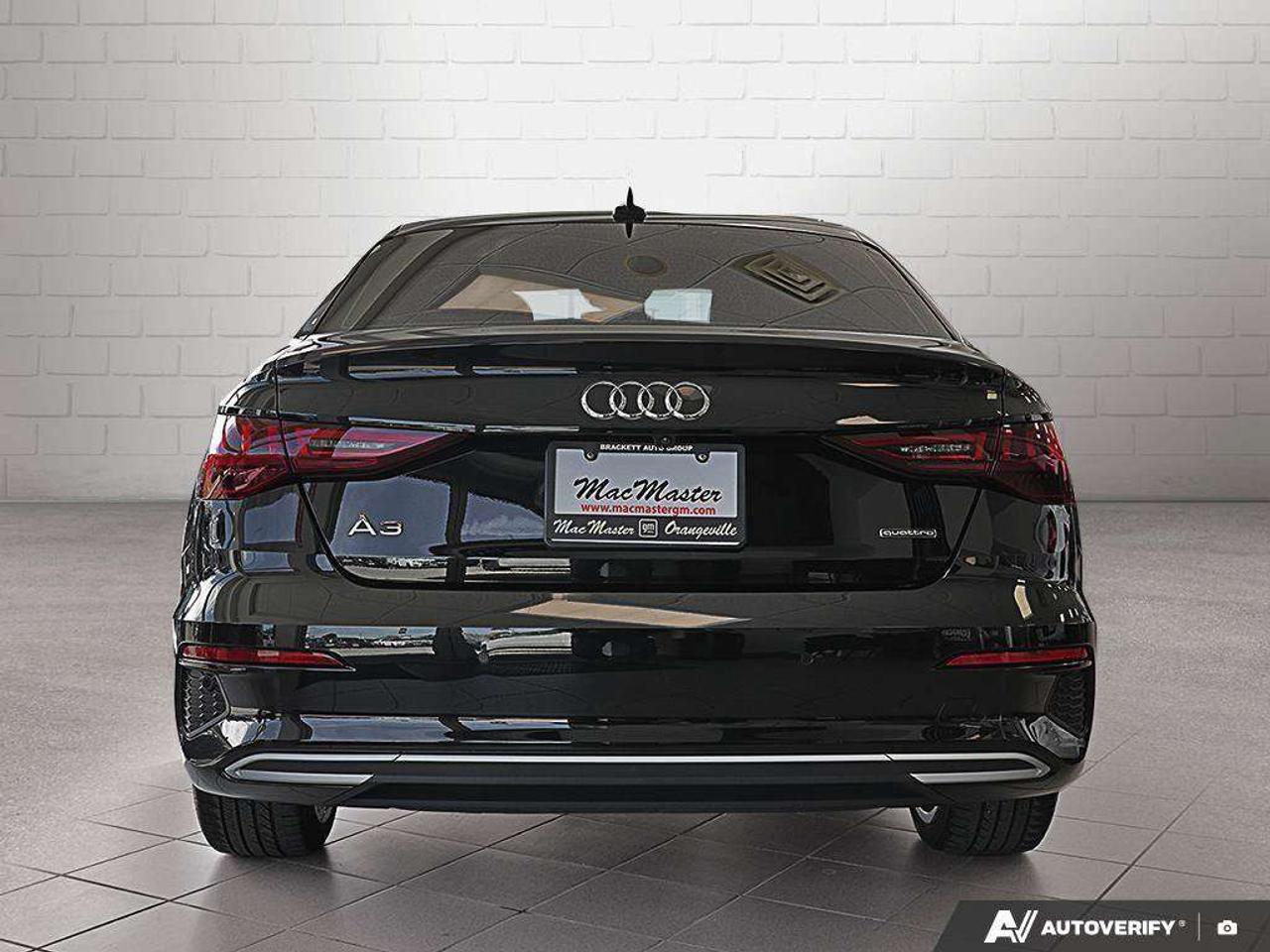 2023 Audi A3 SEDAN, 2.0L 4-CYL, AWD, ALLOYS, LEATHER, CERTIFIED PREOWNED! Photo