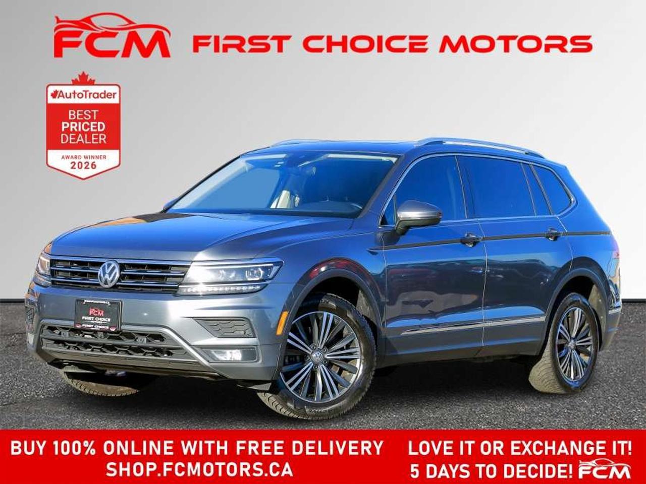 2018 Volkswagen Tiguan HIGHLINE 4MOTION   FULLY CERTIFIED WITH WARRANTY Photo0