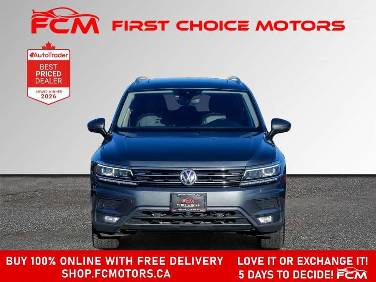 2018 Volkswagen Tiguan HIGHLINE 4MOTION   FULLY CERTIFIED WITH WARRANTY Photo