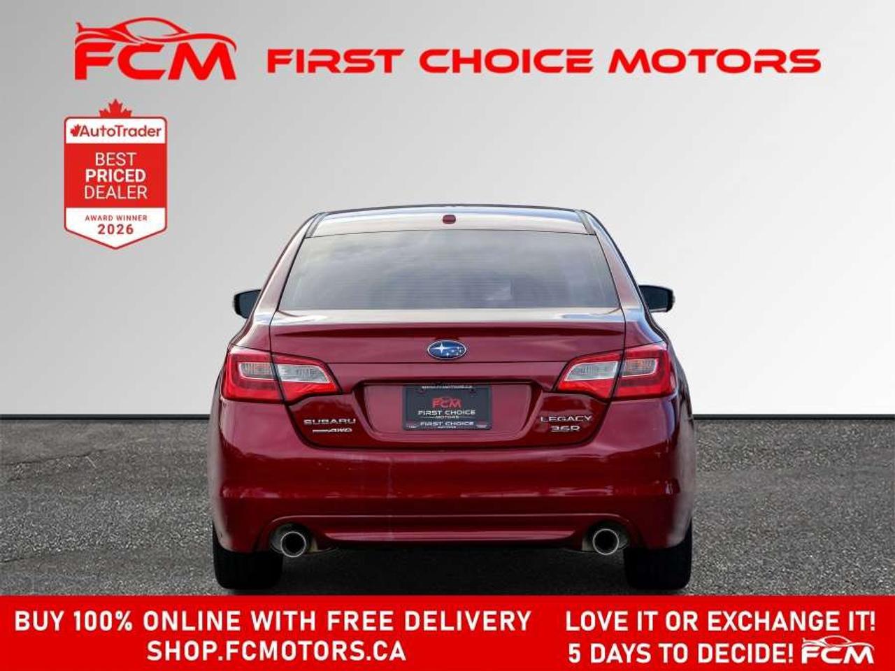 2016 Subaru Legacy 3.6R LIMITED   FULLY CERTIFIED WITH WARRANTY Photo