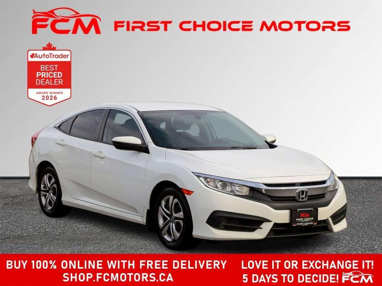 2016 Honda Civic LX   FULLY CERTIFIED WITH WARRANTY Photo