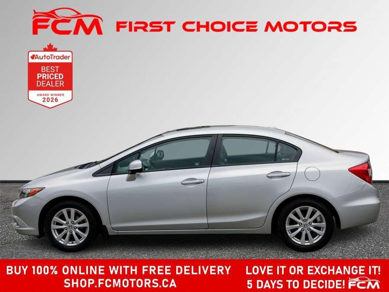 2012 Honda Civic EX-L   FULLY CERTIFIED WITH WARRANTY Photo