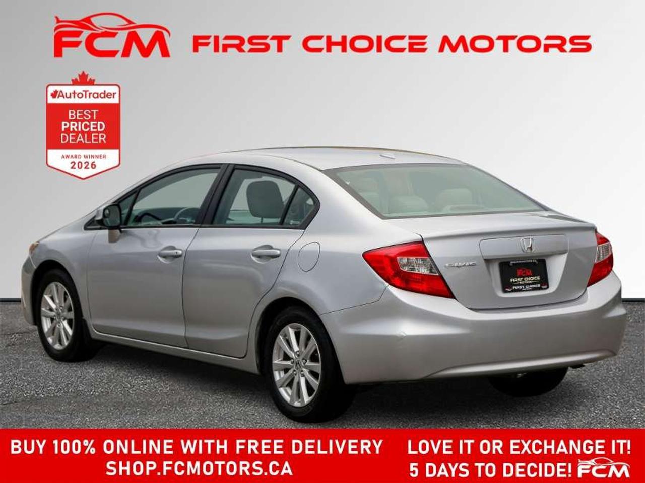 2012 Honda Civic EX-L   FULLY CERTIFIED WITH WARRANTY Photo