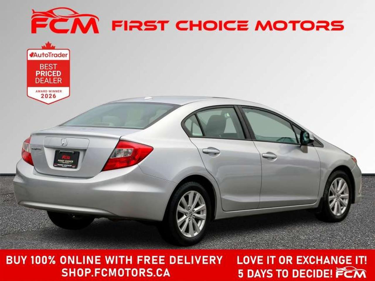 2012 Honda Civic EX-L   FULLY CERTIFIED WITH WARRANTY Photo