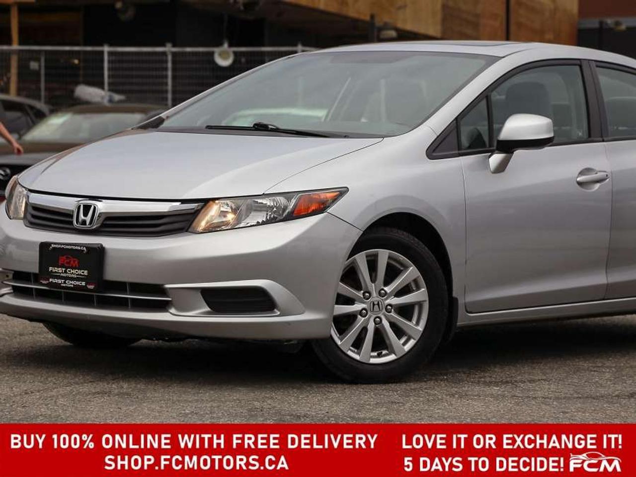 2012 Honda Civic EX-L   FULLY CERTIFIED WITH WARRANTY Photo