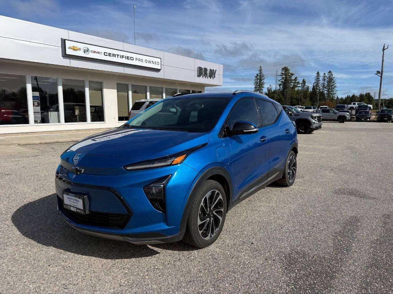 2023 Chevrolet Bolt REAR CARGO STORAGE, DOUBLE FLOOR. WIRELESS CHARGING. REAR PARK ASSIST. HEATED SEATS & STEERING WHEEL. DC FAST CHARGING. Photo