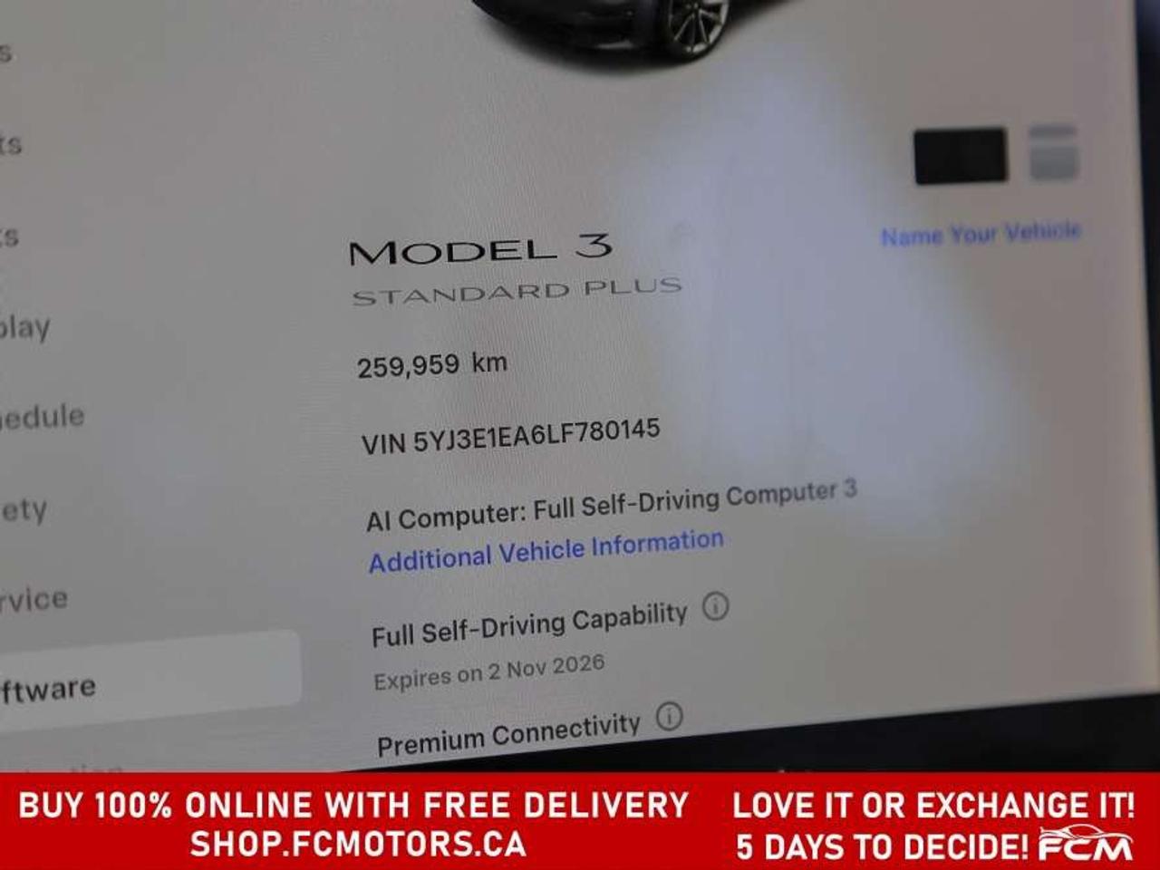 2020 Tesla Model 3 STANDARD RANGE PLUS   FULLY CERTIFIED WITH WARRANT Photo