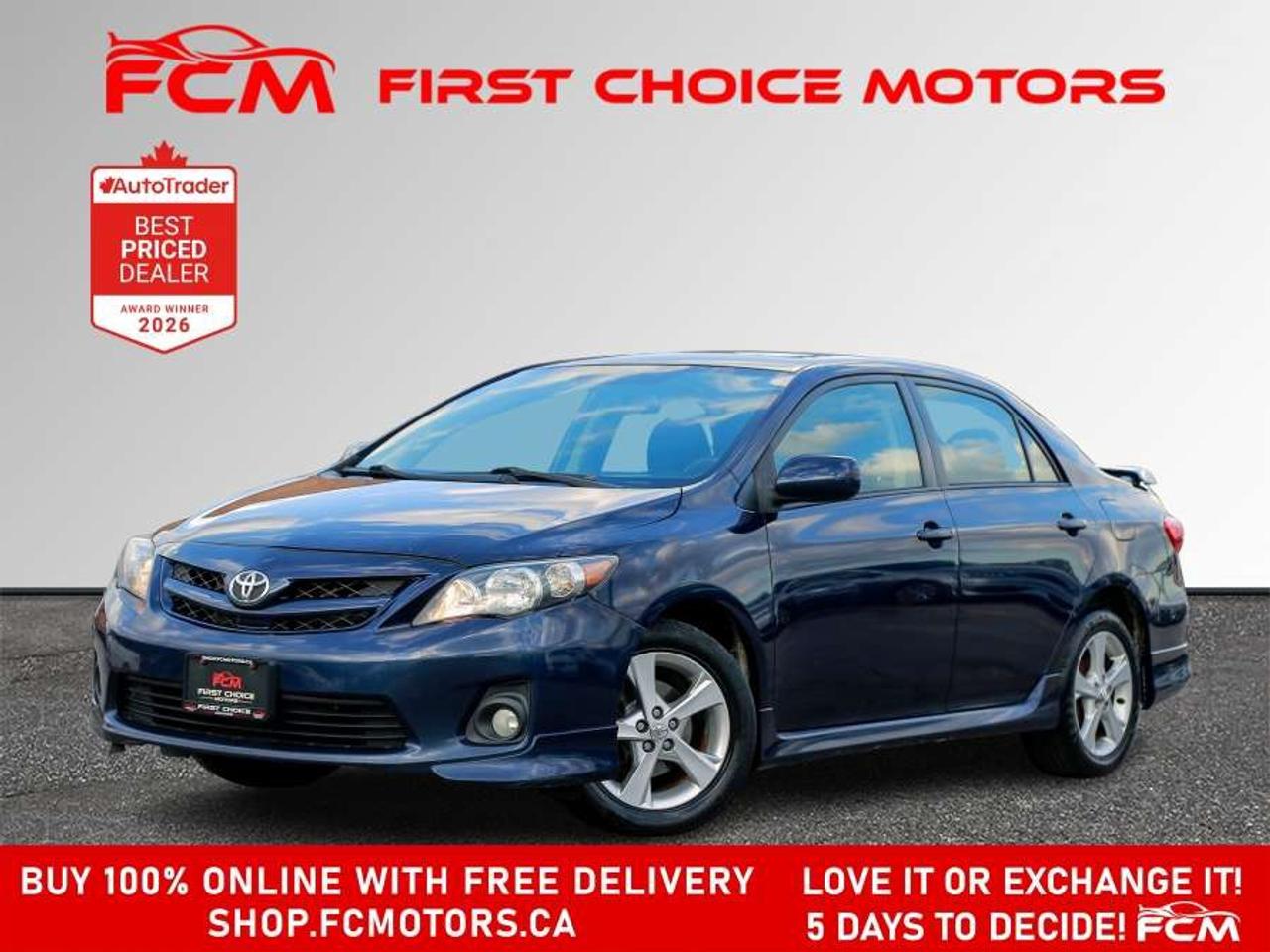 2012 Toyota Corolla S   FULLY CERTIFIED WITH WARRANTY Photo0