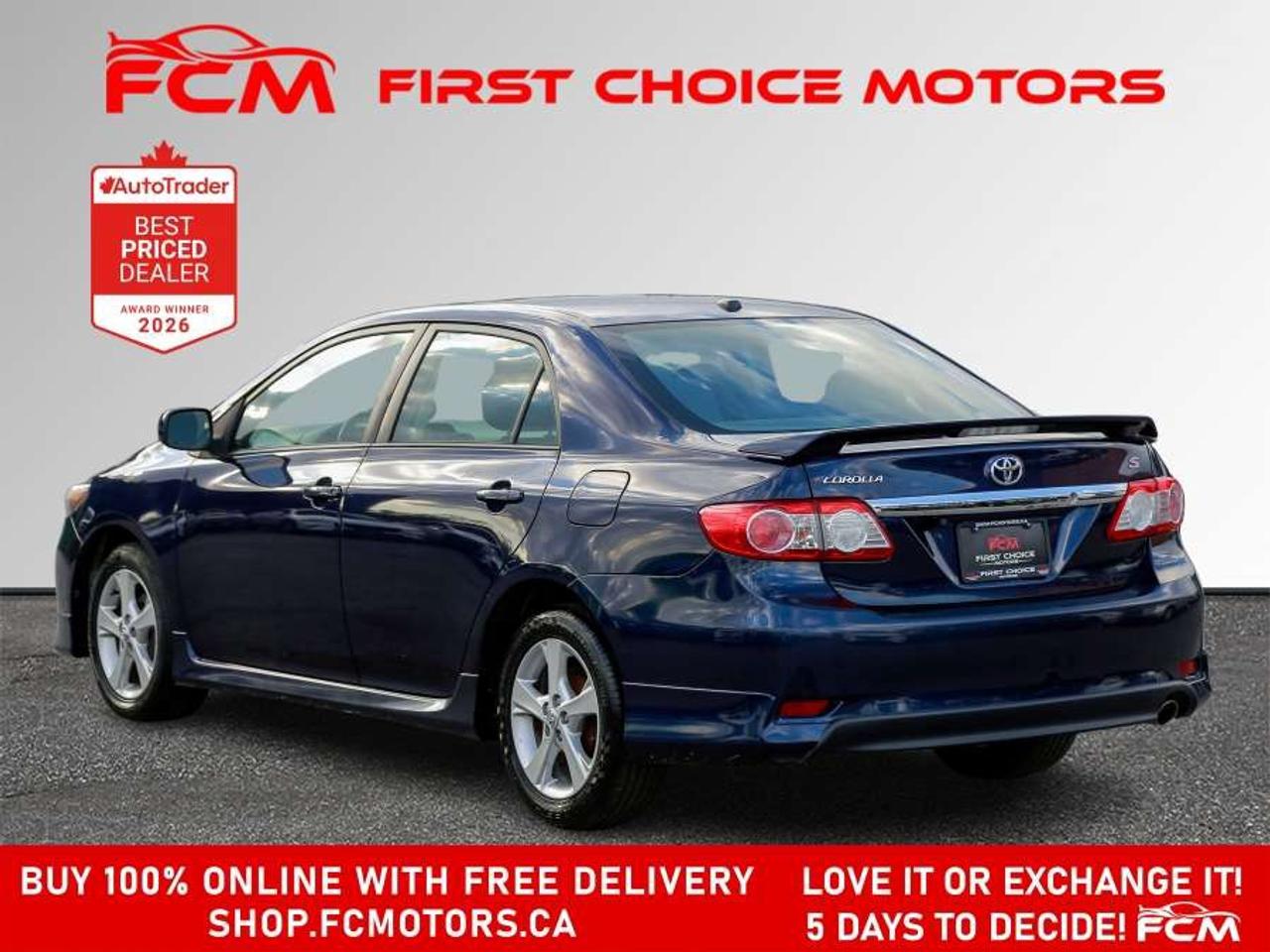 2012 Toyota Corolla S   FULLY CERTIFIED WITH WARRANTY Photo4