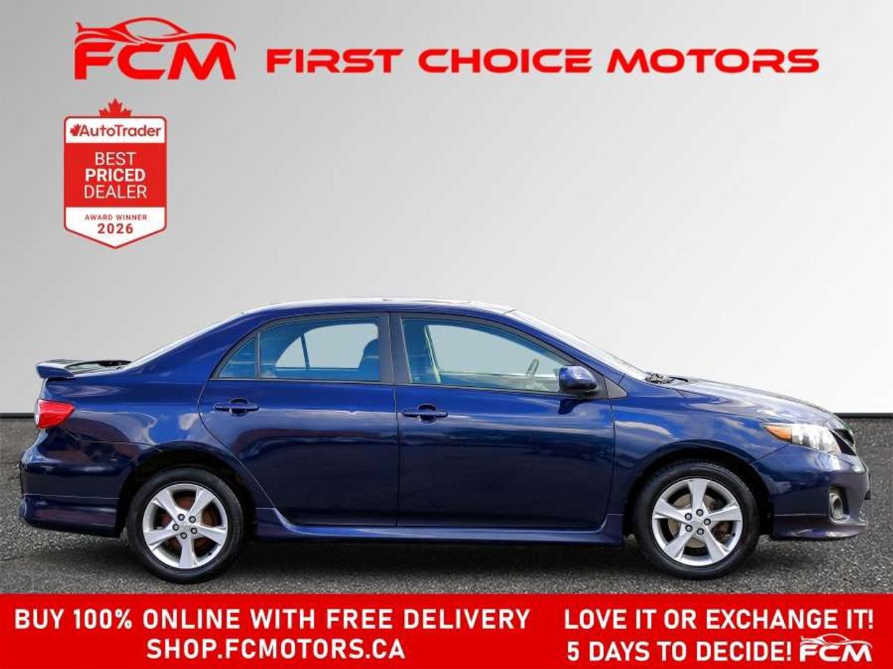 2012 Toyota Corolla S   FULLY CERTIFIED WITH WARRANTY Photo