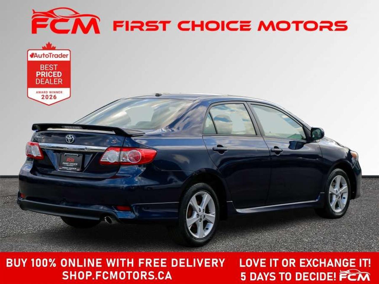 2012 Toyota Corolla S   FULLY CERTIFIED WITH WARRANTY Photo