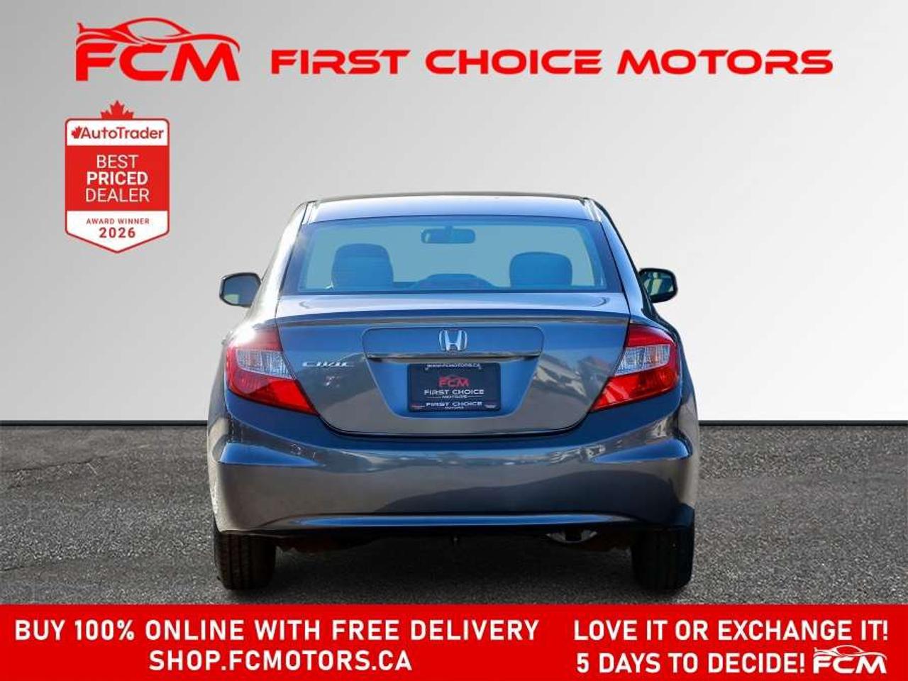 2012 Honda Civic LX   FULLY CERTIFIED WITH WARRANTY Photo