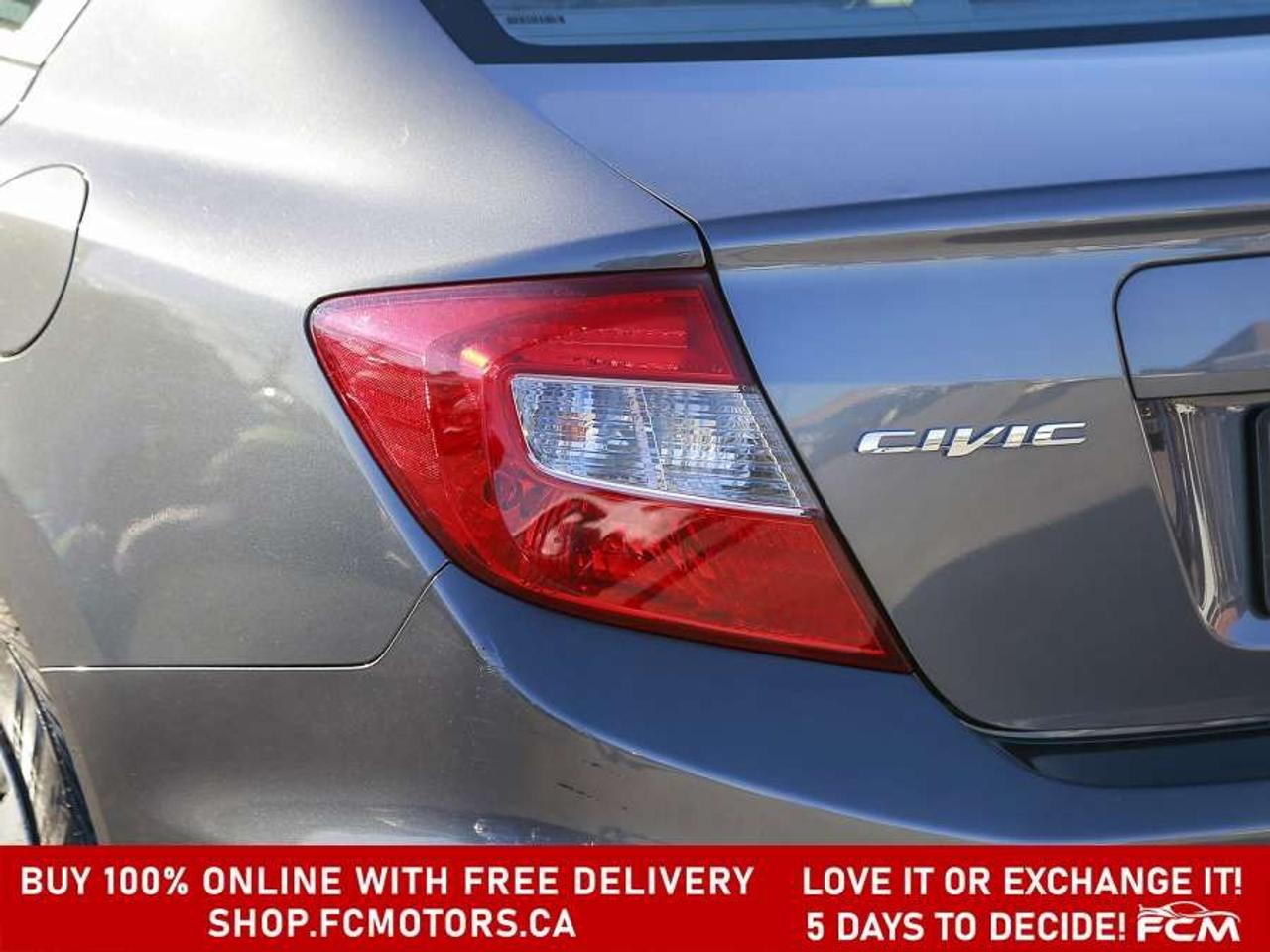 2012 Honda Civic LX   FULLY CERTIFIED WITH WARRANTY Photo