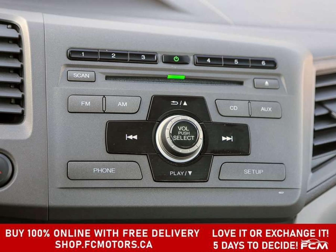 2012 Honda Civic LX   FULLY CERTIFIED WITH WARRANTY Photo