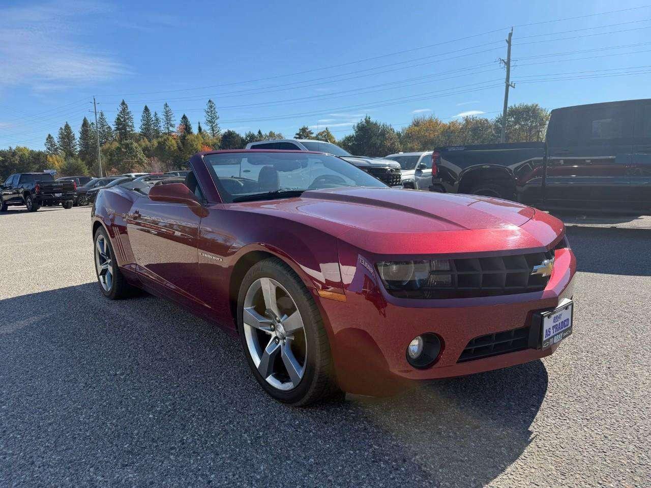 2011 Chevrolet Camaro CONVERTIBLE. 6 SPEED MANUAL TRANSMISSION. 20 INCH ALUMINUM WHEELS. RALLY SPORT PKG. CERTIFIED. Photo