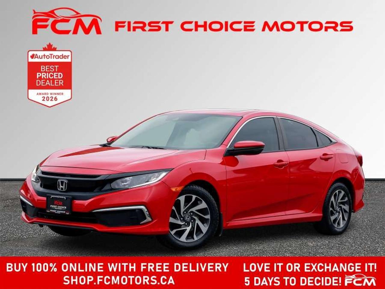 2019 Honda Civic EX   FULLY CERTIFIED WITH WARRANTY Photo0