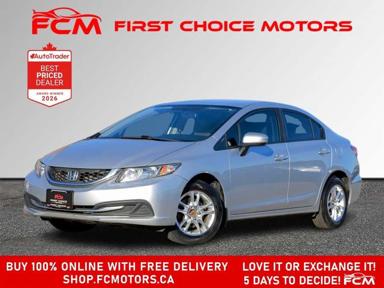 2014 Honda Civic LX   FULLY CERTIFIED WITH WARRANTY Photo