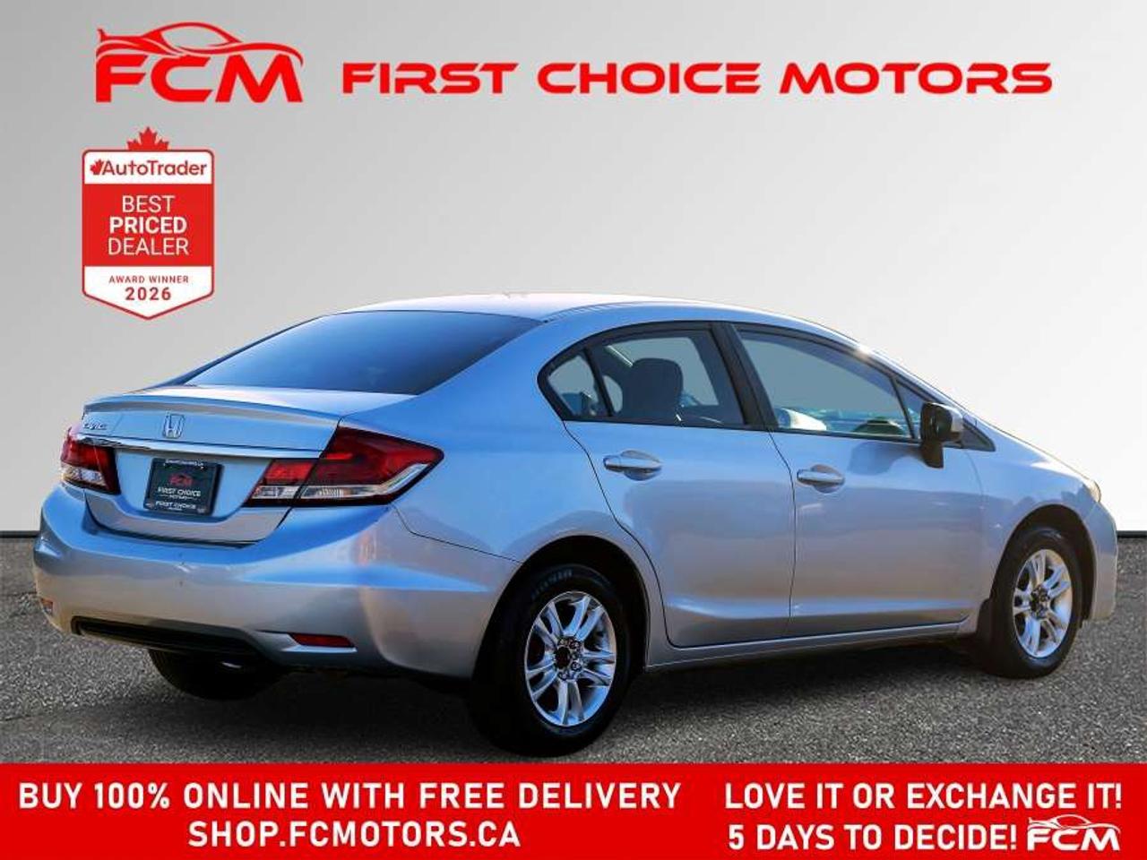 2014 Honda Civic LX   FULLY CERTIFIED WITH WARRANTY Photo