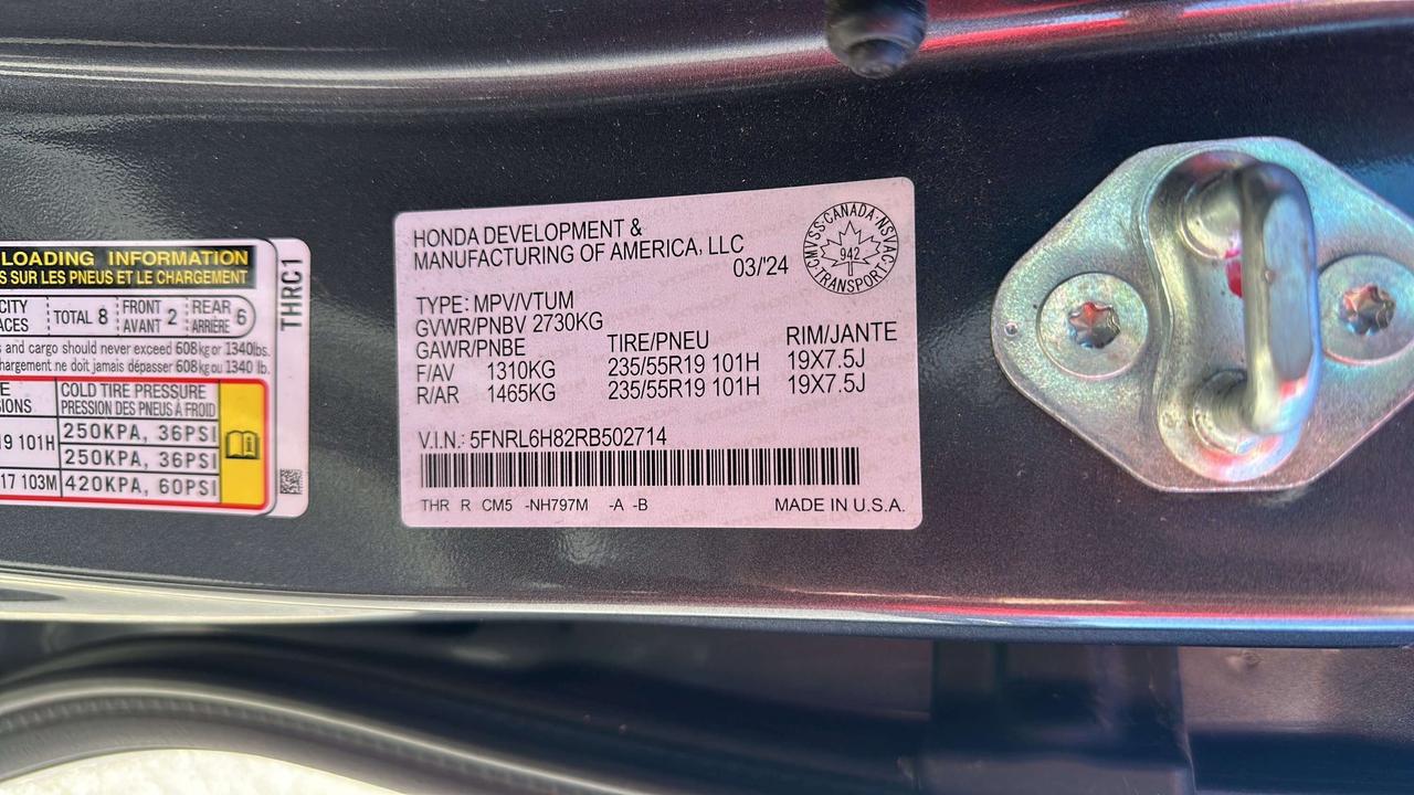 2024 Honda Odyssey Touring Photo