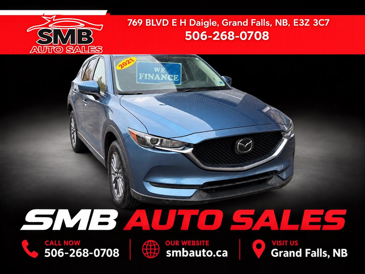 Blue 2021 Mazda CX-5 SUV / Crossover All-Wheel Drive Automatic