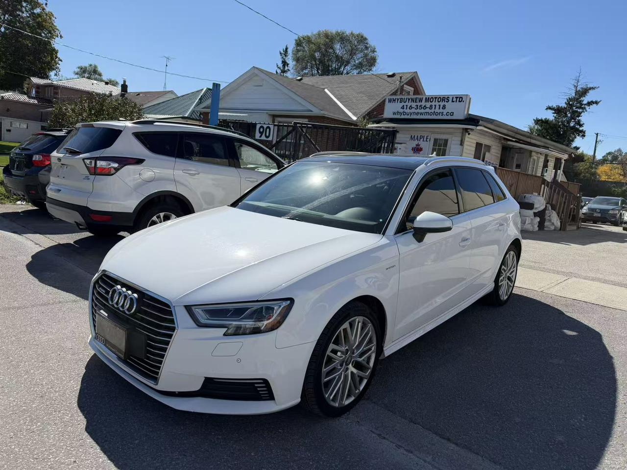 White 2017 Audi A3 Sportback Wagon  Automatic