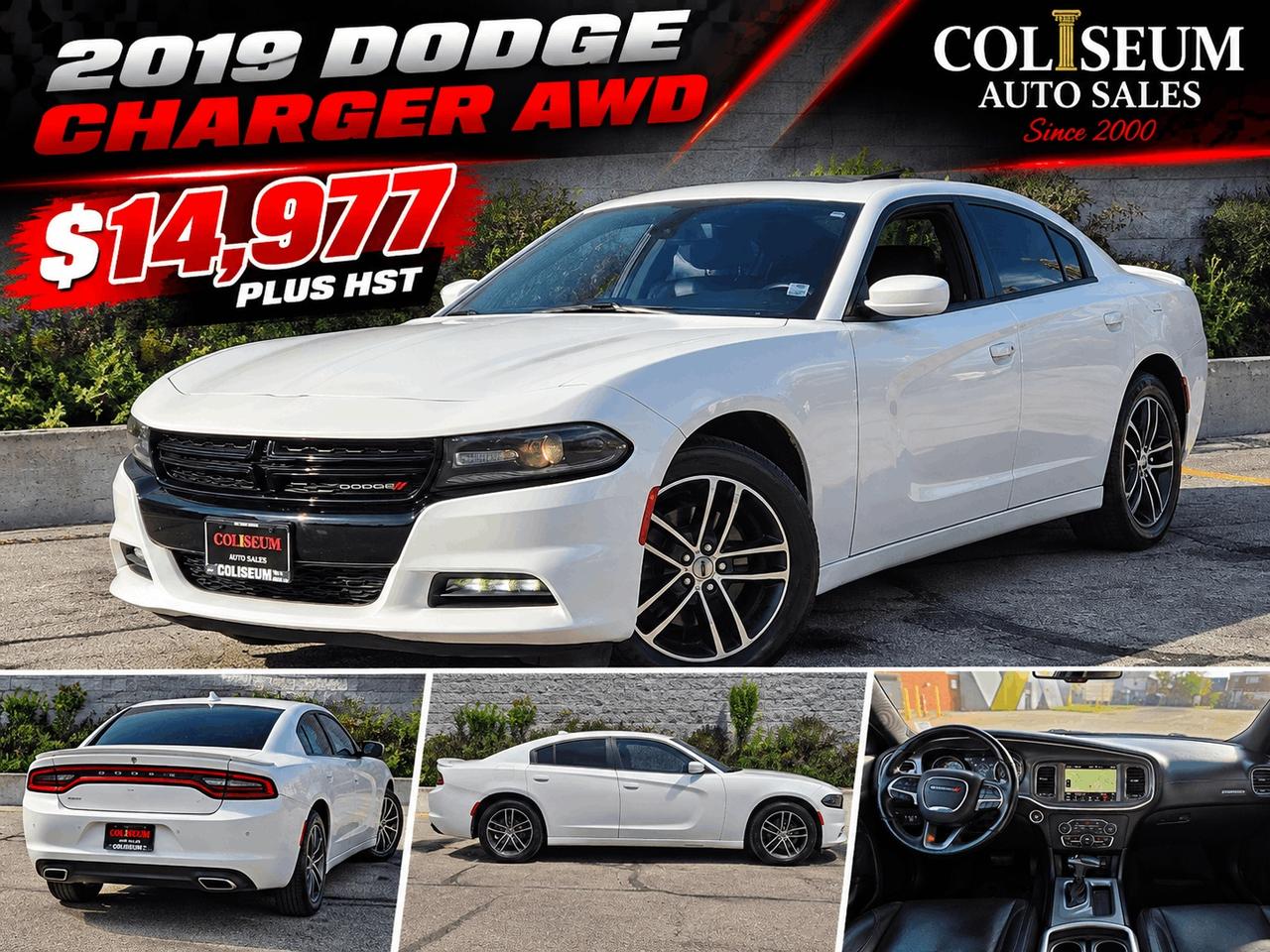 2019 Dodge Charger SXT PLUS AWD-LEATHER-SUNROOF-NAVI-LOADED Photo1