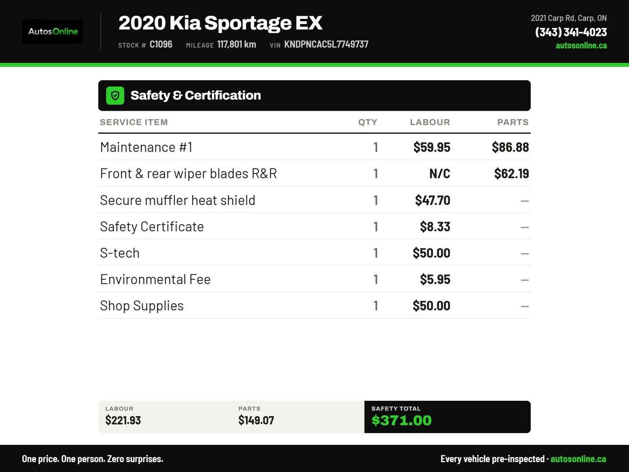 2020 Kia Sportage EX—AWD-SUNROOF- HEATED SEATS-APPLE/ANDROID  AUTO Photo