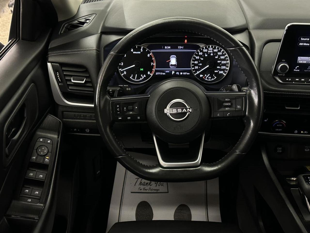 2024 Nissan Rogue S/AWD/27KM/BLACK/OFF 1 OWNER NISSAN LEASE! Photo
