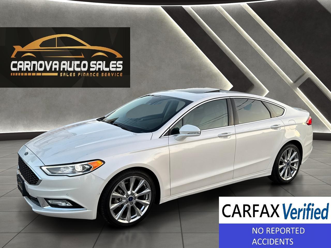 2018 Ford Fusion Platinum AWD+CLEAN CARFAX+FULLY LOADED! Photo0