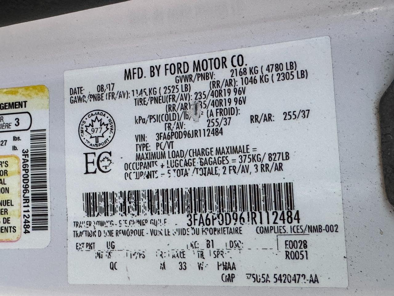 2018 Ford Fusion Platinum AWD+CLEAN CARFAX+FULLY LOADED! Photo