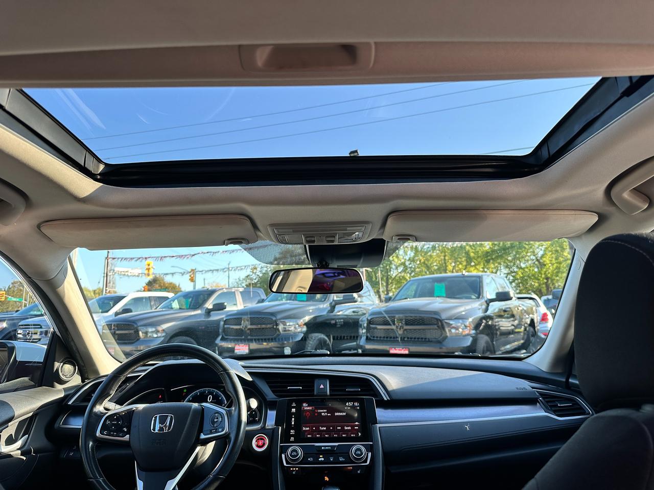 2016 Honda Civic EX-T HondaSensing HTD-Cloth Sunroof RvCam RemStart Photo